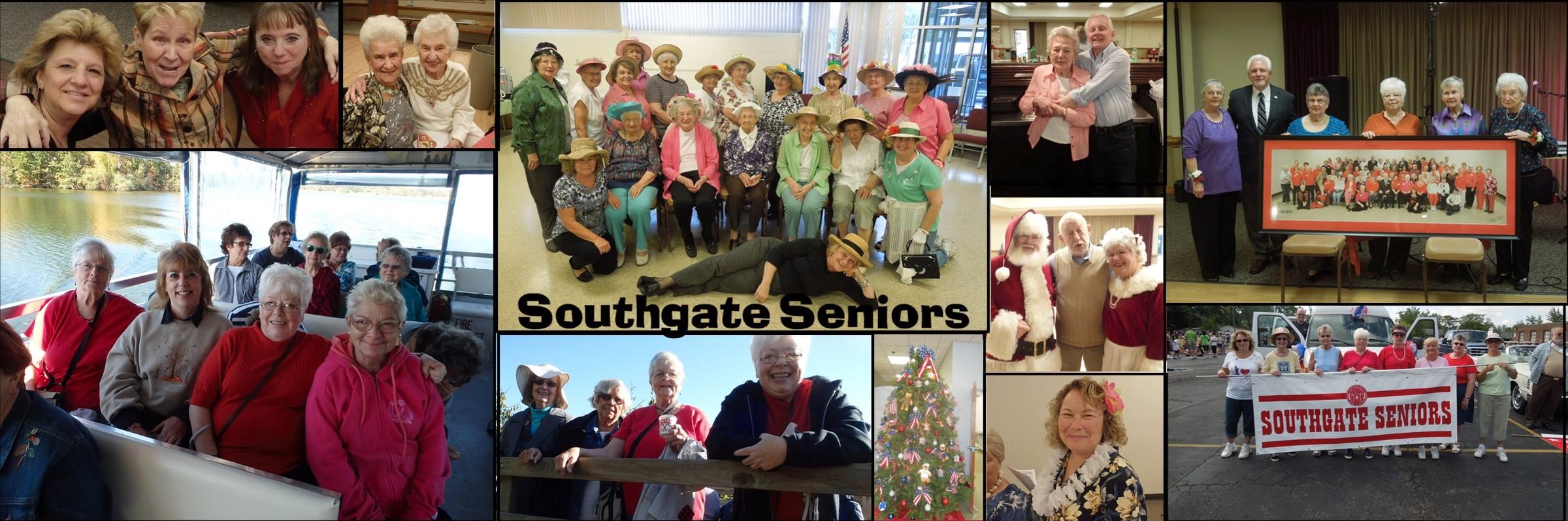 Senior Center collage of activities 